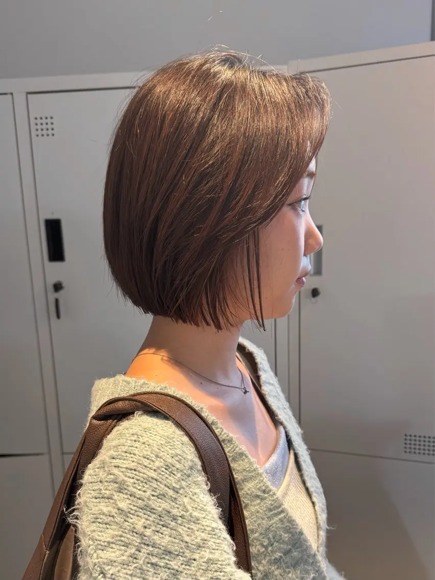 ショート カット ヘアカラー トリートメント ボブ/レイヤーカット 縮毛矯正/コウキ新宿のヘアスタイル