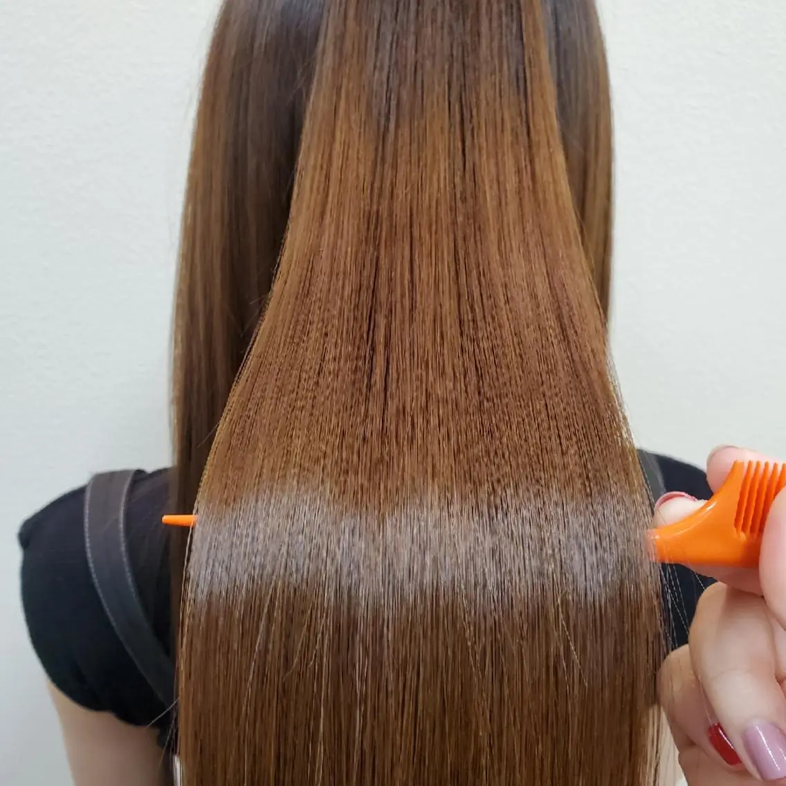 ロング 縮毛矯正 縮毛矯正 トリートメント 推しアニメカラー🌈 ツヤ透明感カラー🦄のヘアスタイル