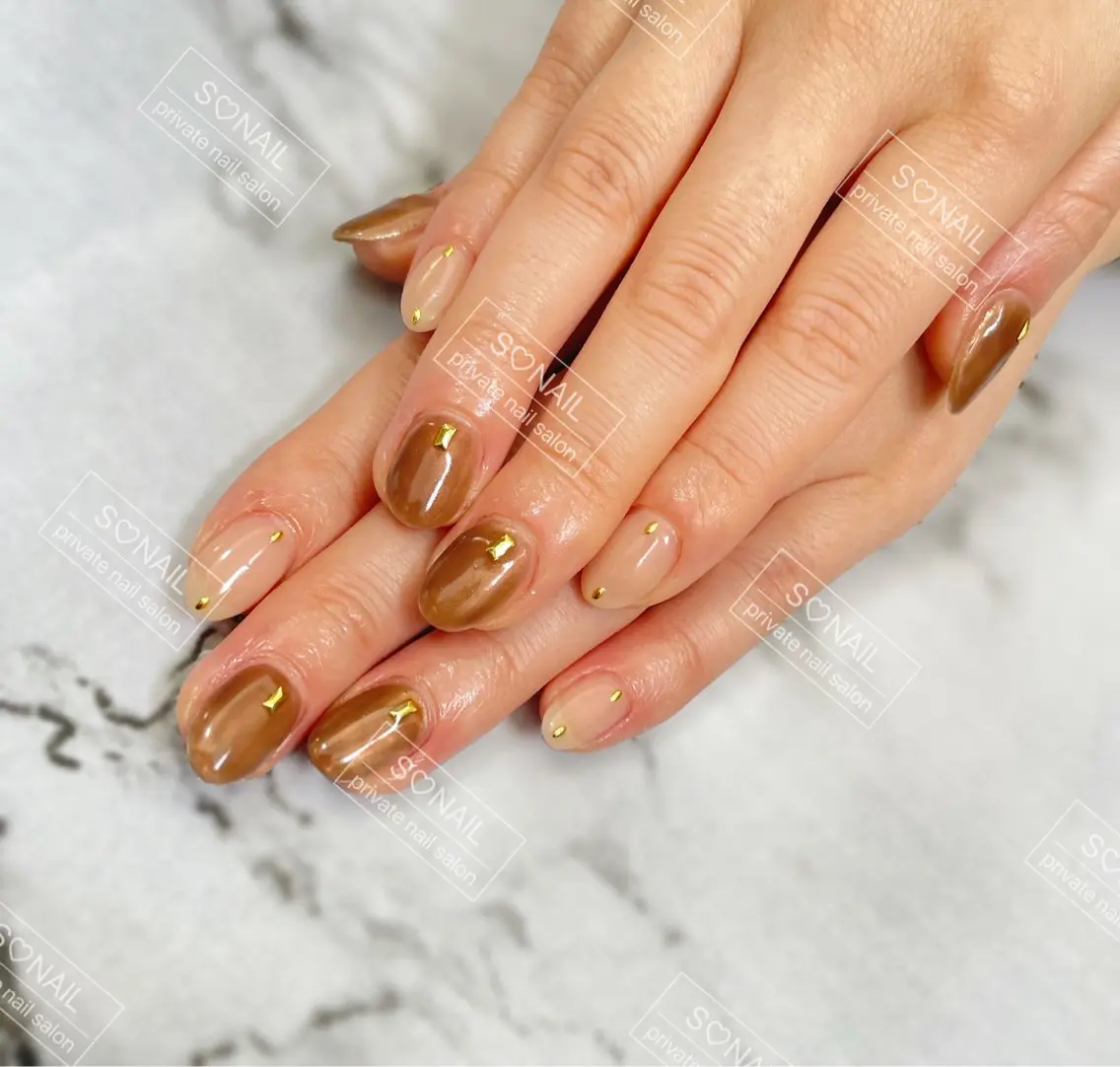 ネイル ニュアンスネイル ハンドネイル S.NAIL Suuのネイルデザイン