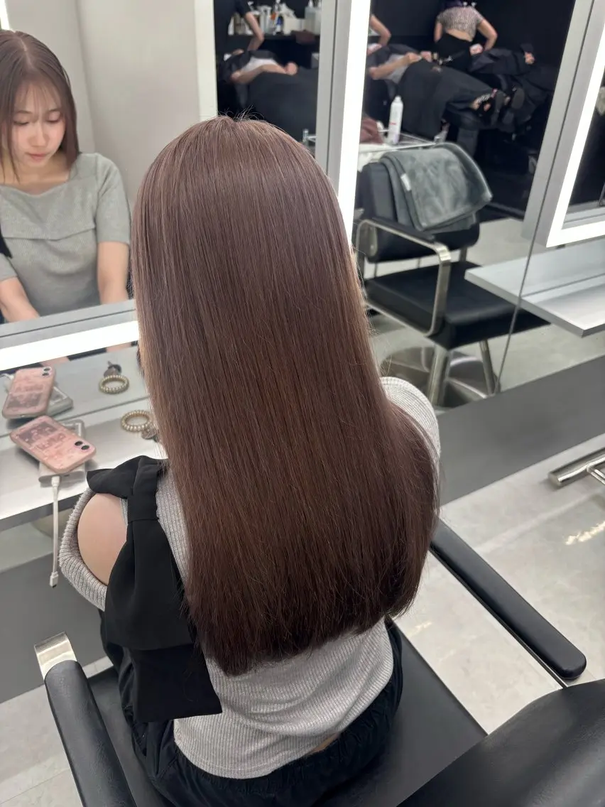 ロング カラー ブラウンカラー ヘアカラー TACE AYANOのヘアスタイル