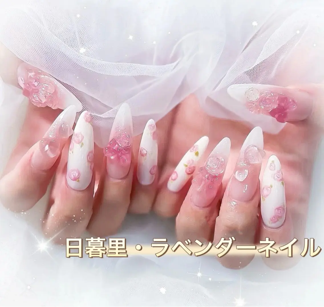 ネイル ラベンダー💖日暮里 ルル💖ネイルのネイルデザイン