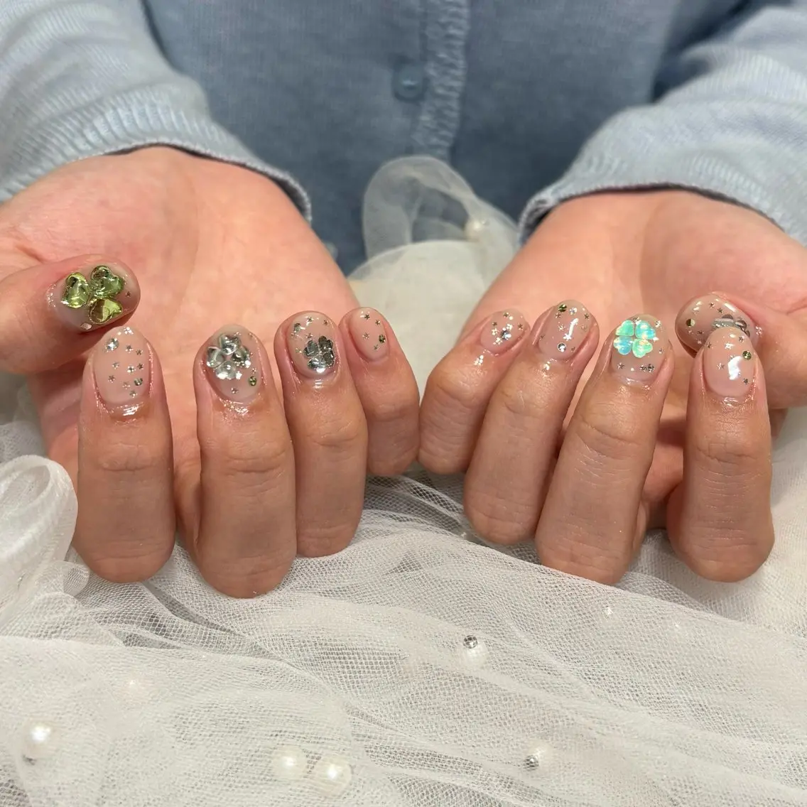 ネイル 春ネイル ハンドネイル 荒巻 めいのネイルデザイン