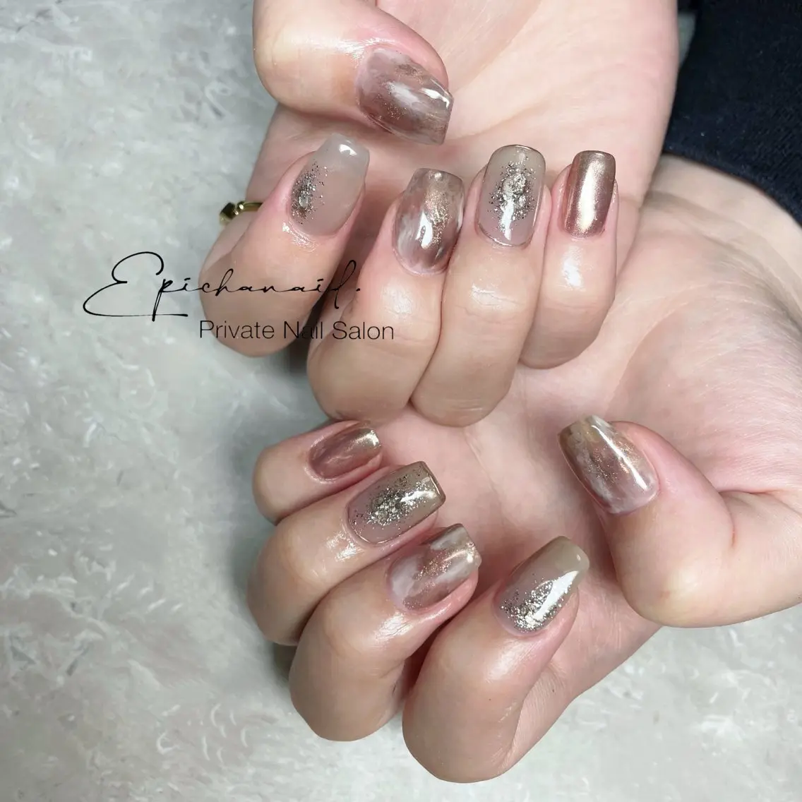 ネイル 大理石ネイル(マーブル) EPICHA NAILのネイルデザイン