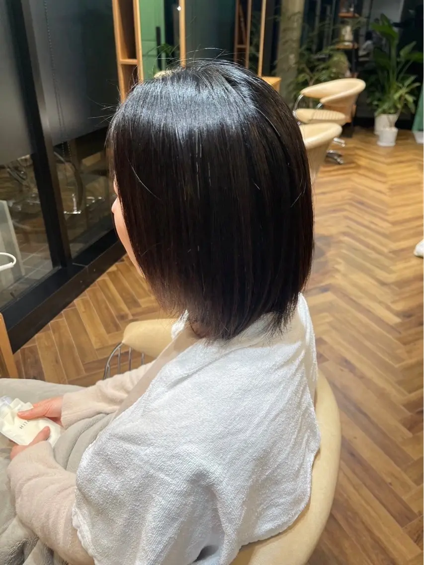 ミディアム 縮毛矯正 増田 晃大のヘアスタイル