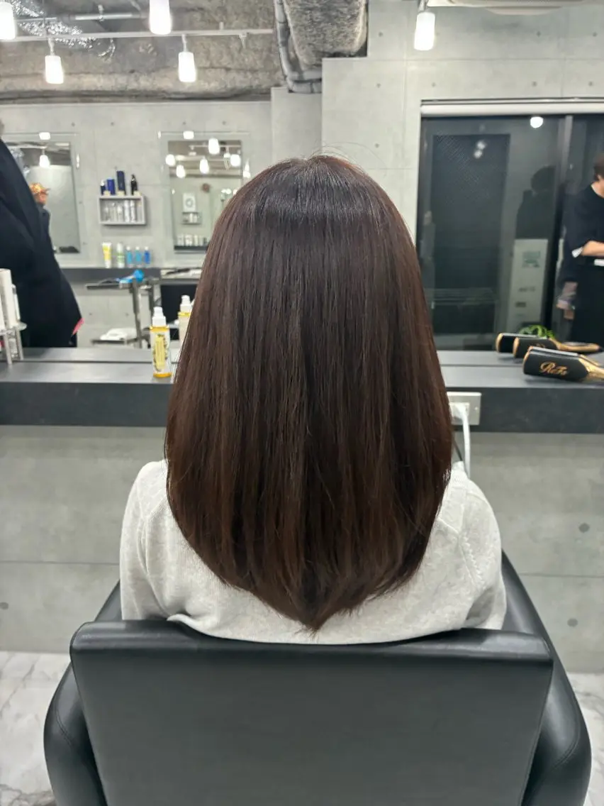 ロング カラー レイヤーカット カット ヘアカラー トリートメント Endearing 🌟銀座のヘアスタイル