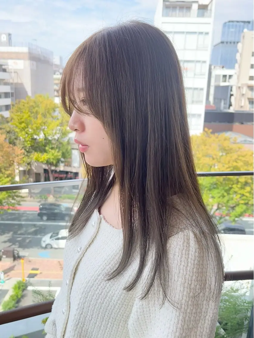 セミロング ヘアカラー トリートメント 園田 渉 ◤SHIKIO◢のヘアスタイル