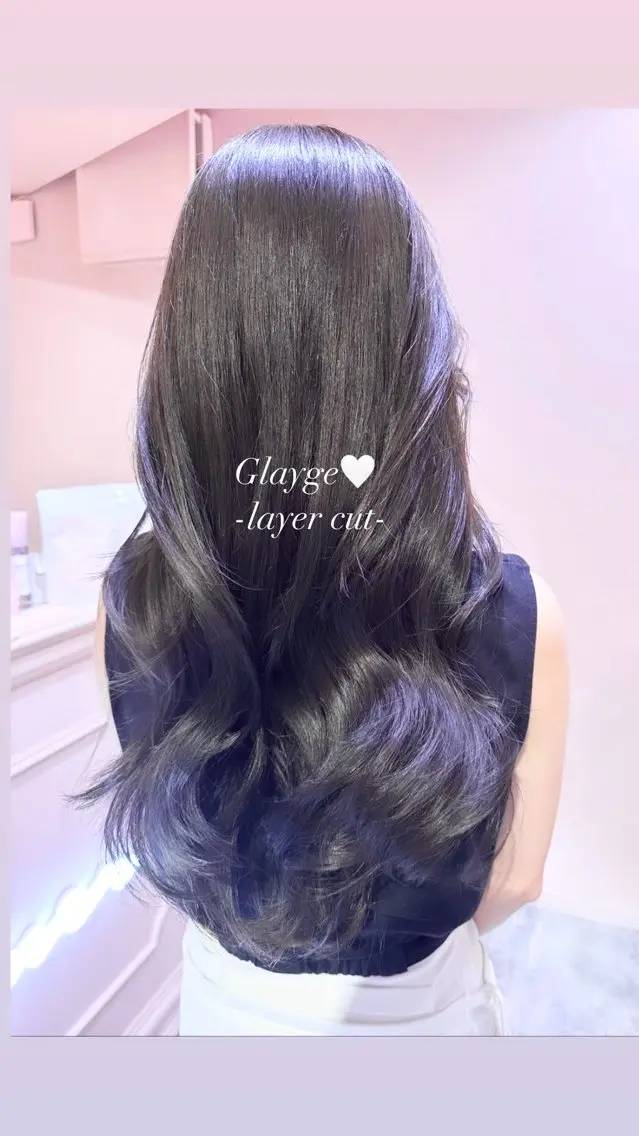 ロング ヘアカラー 透明感/艶カラー 💘Hanaのヘアスタイル