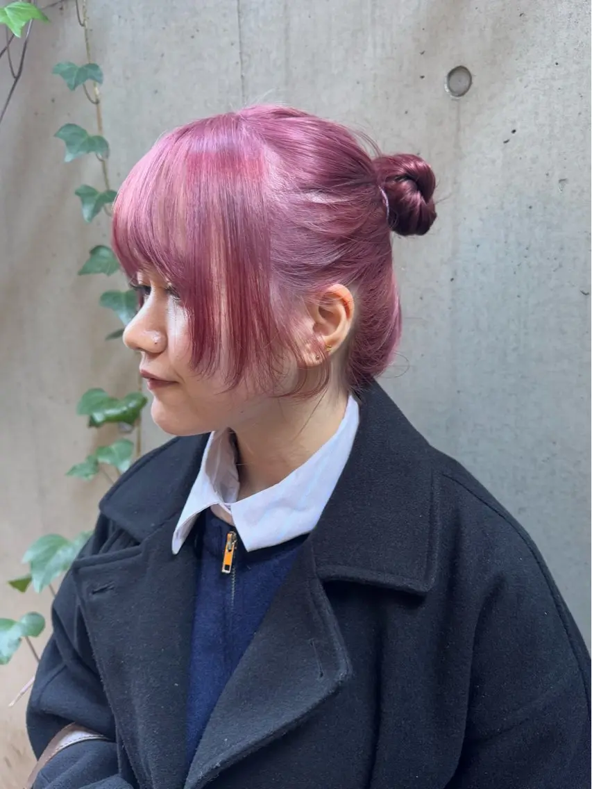 ミディアム カラー カット ヘアカラー 大橋 芽衣のヘアスタイル