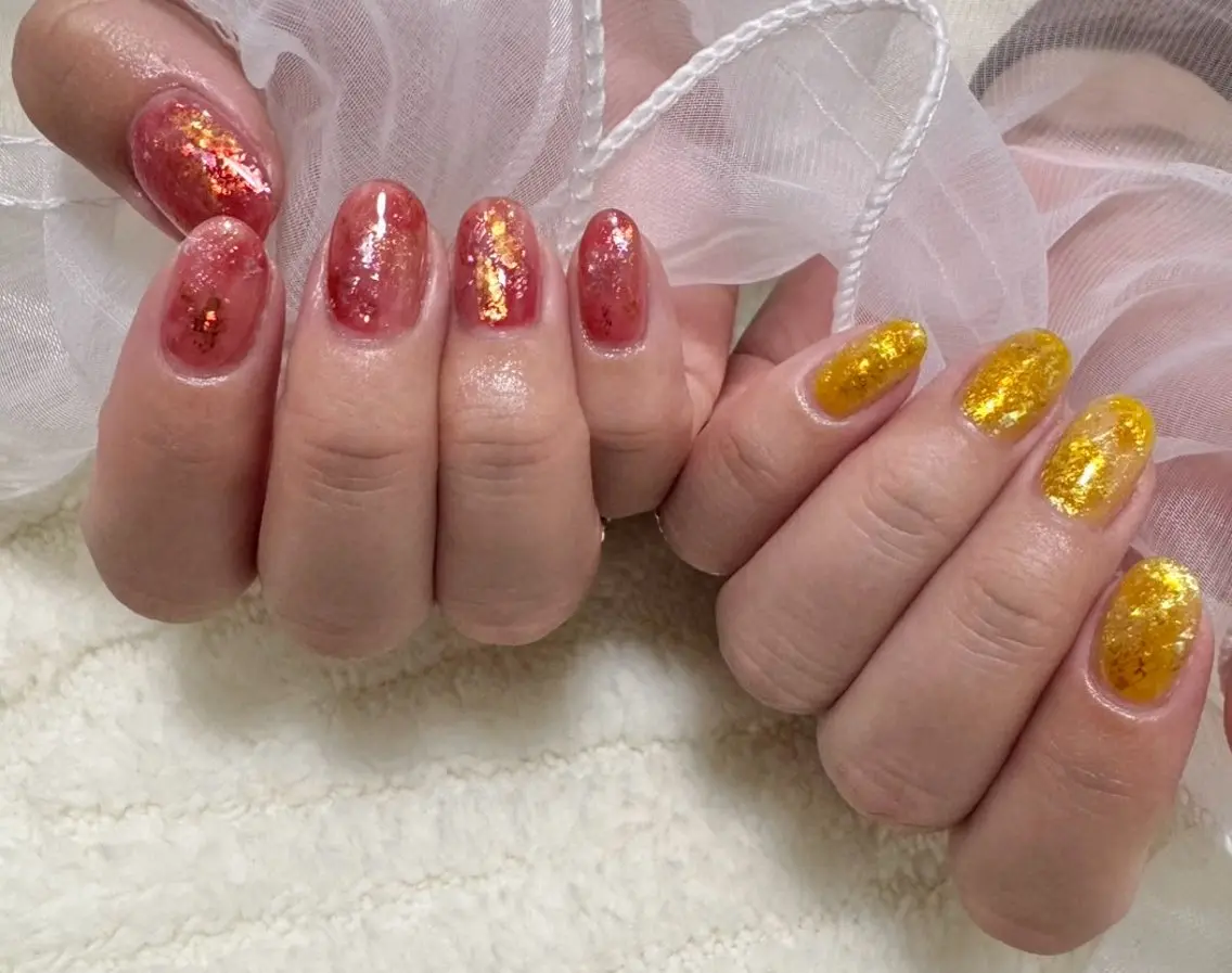 ネイル ニュアンスネイル シンプルネイル ハンドネイル わたなべ さやかのネイルデザイン