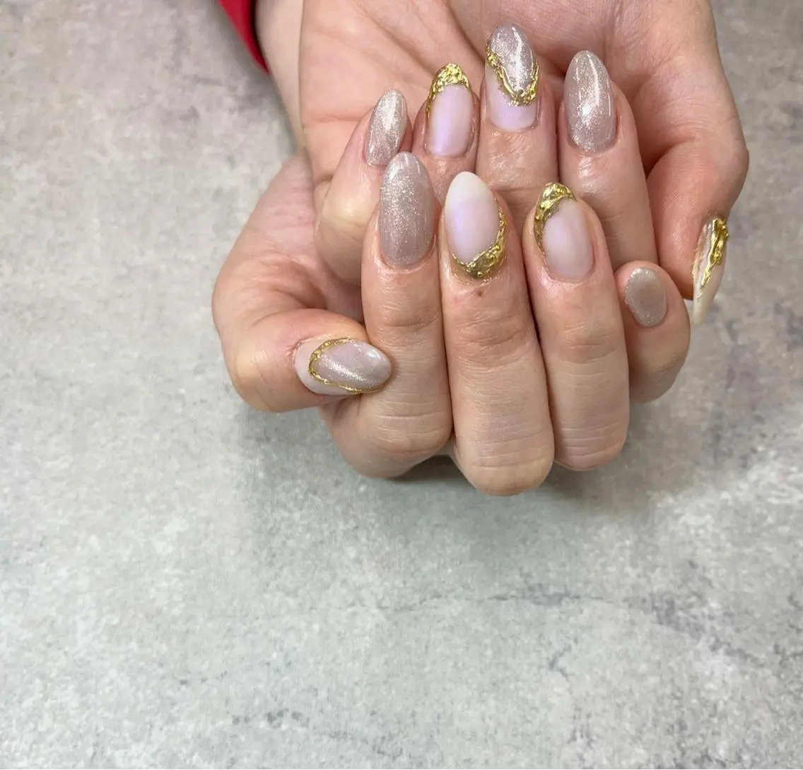 ネイル マグネットネイル ミラーネイル FASTNAIL PLUS 新宿店のネイルデザイン