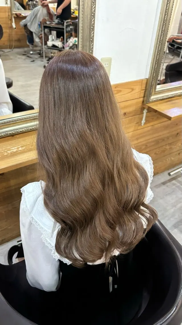 🌱5月限定🌱ブリーチ➕艶髪カラー➕milbonトリートメント➕超音波トリートメント付き🫧の写真