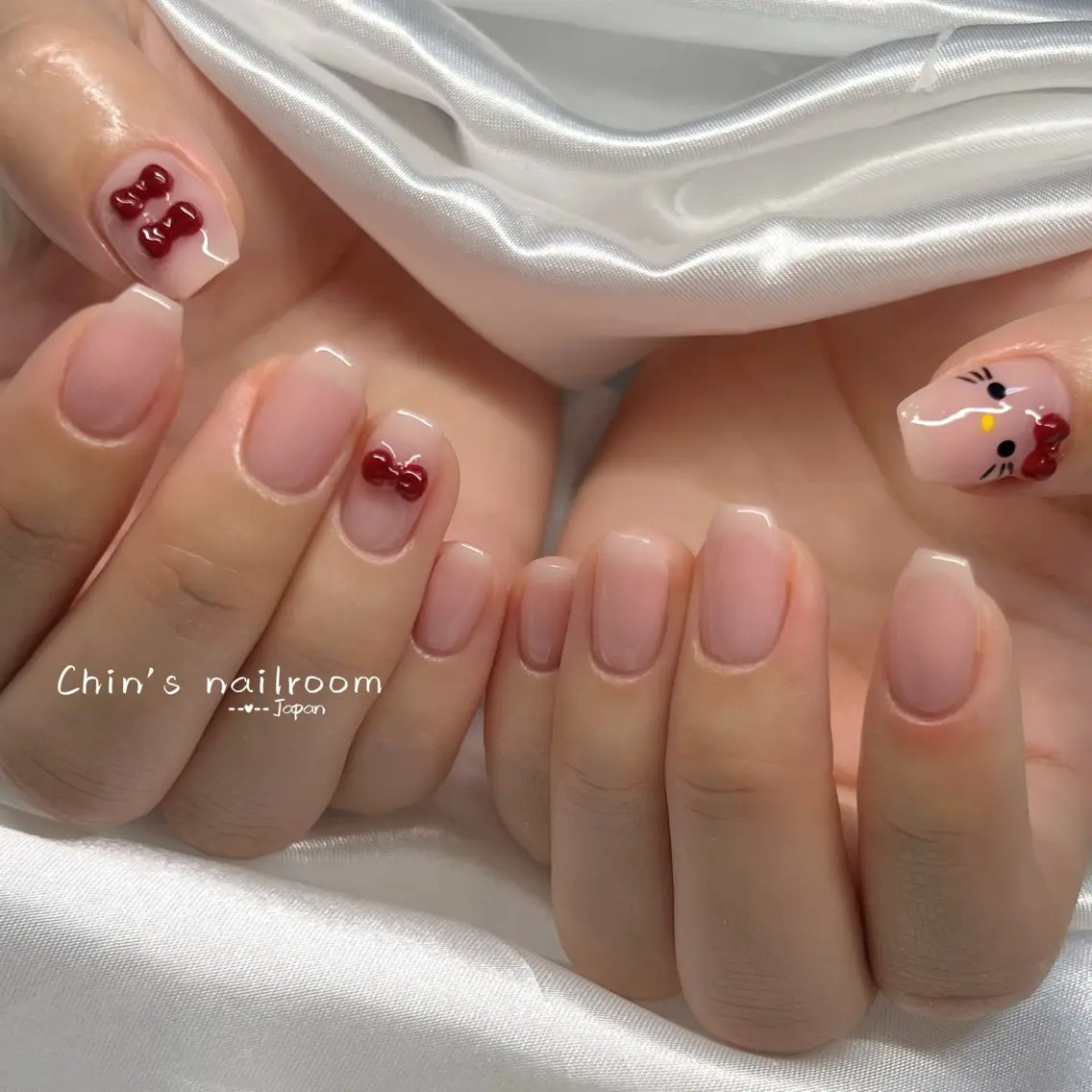 ネイル 韓国ネイル ワンホンネイル Kawaii ChibaNailのネイルデザイン