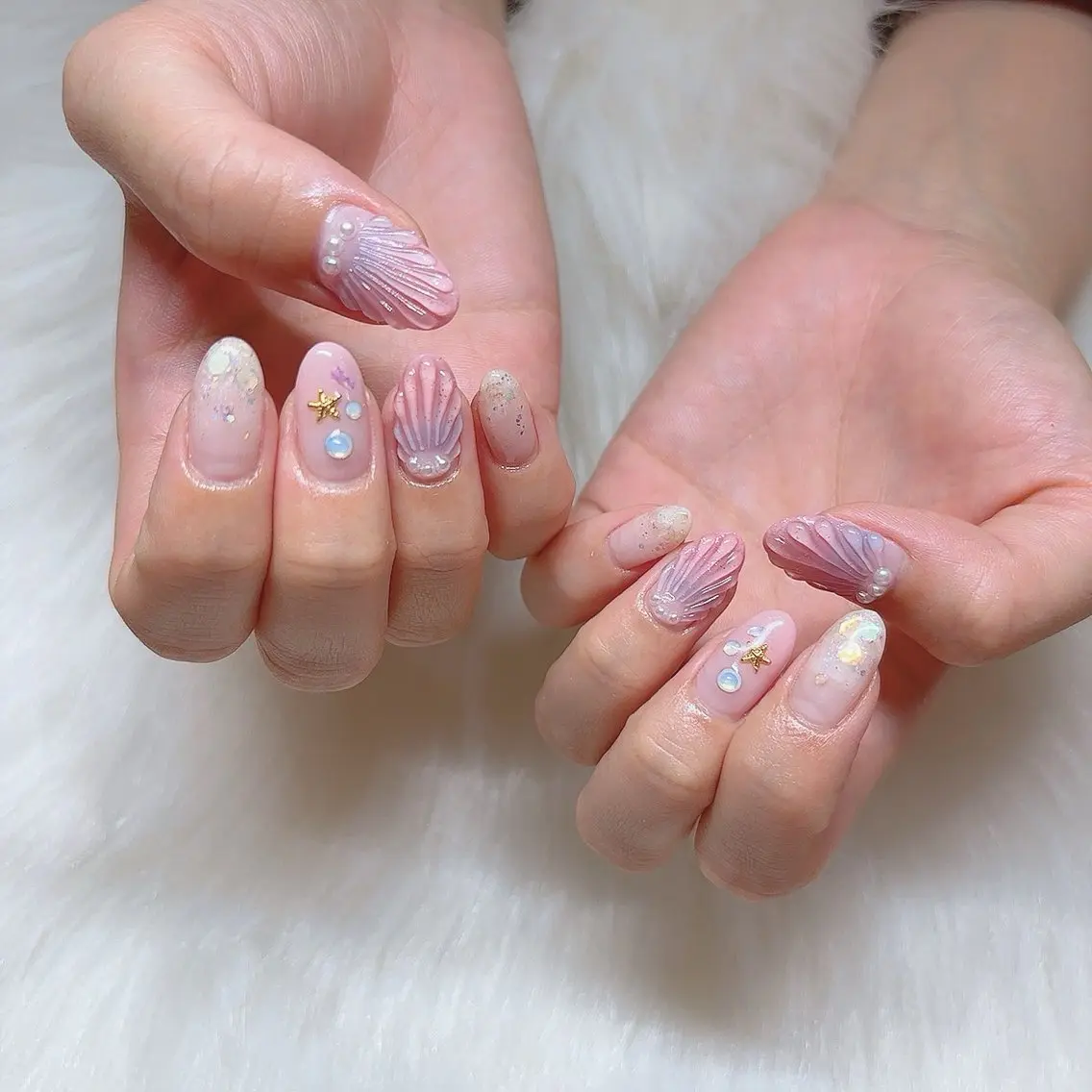 ロング ハンドネイル eclat_ Mizukiのネイルデザイン