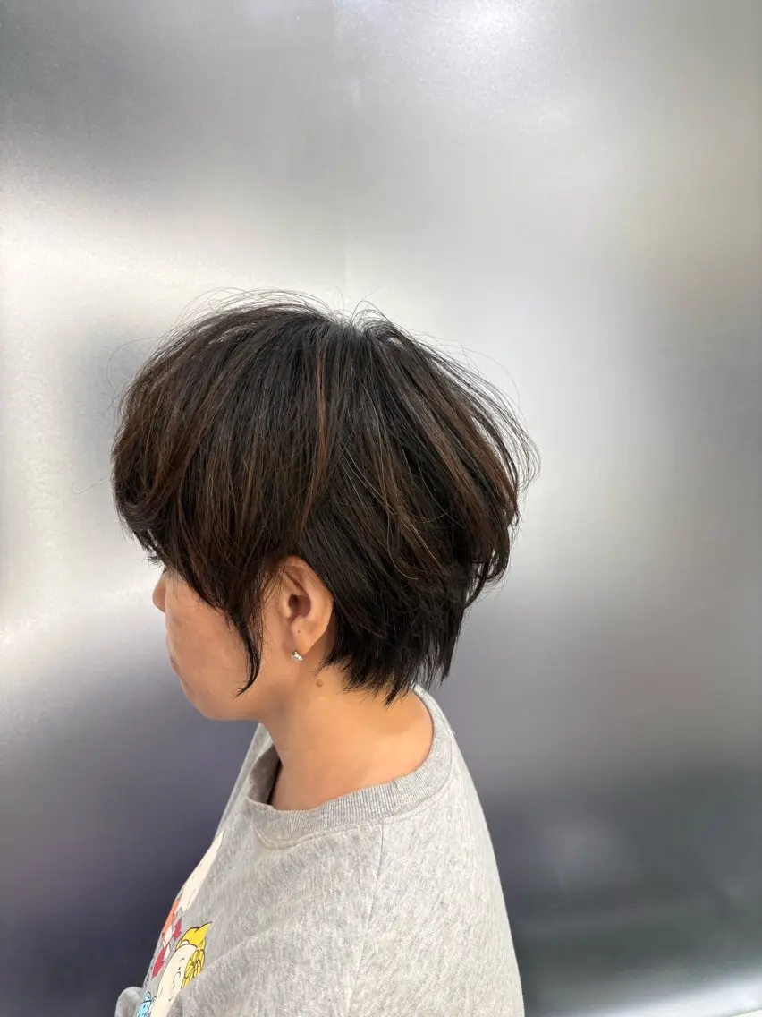 ショート カラー 透明感カラー/ 髪質改善/しおりのヘアスタイル