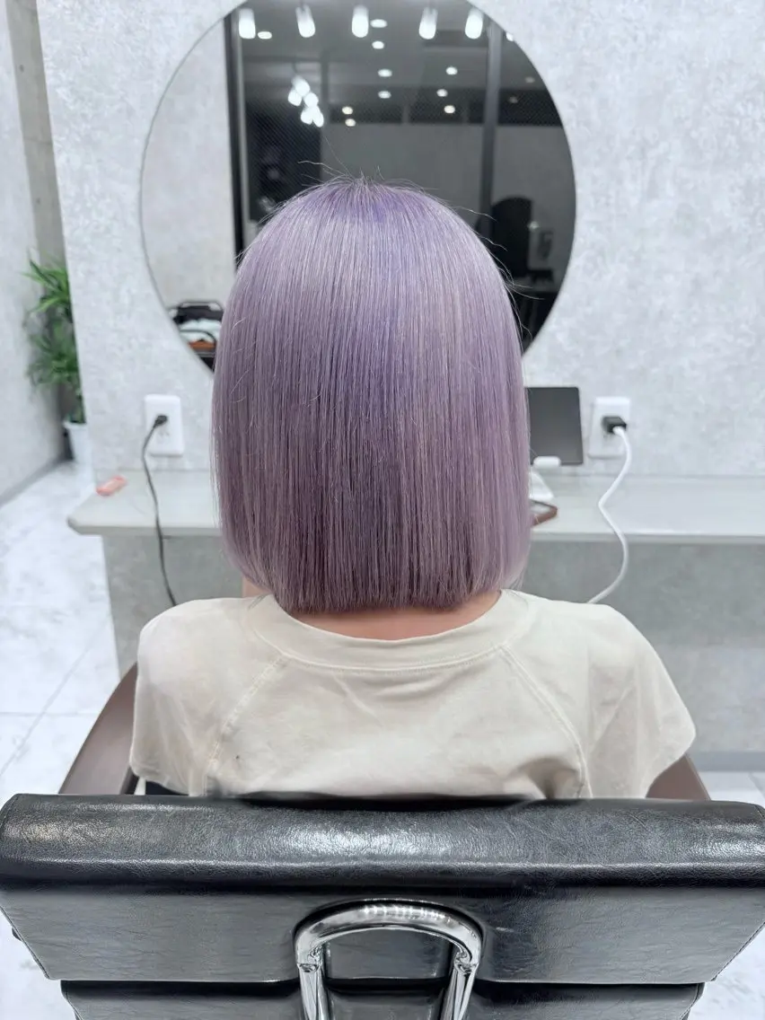 ショート カラー 🌺ハイトーン🌺 矢葺 なぎさ🌺🌺のヘアスタイル