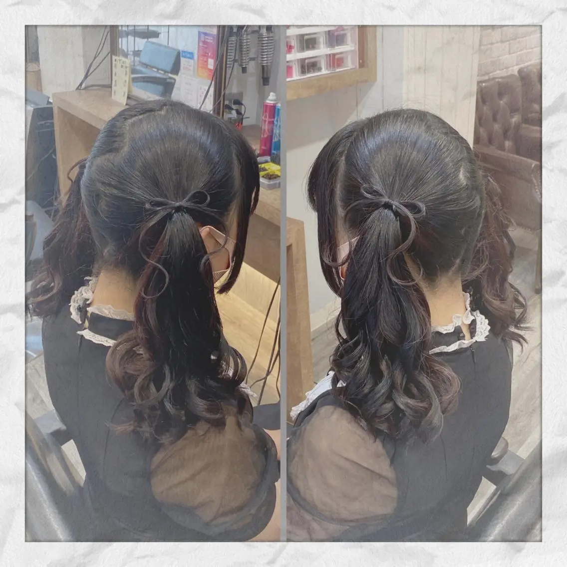 セミロング ヘアアレンジ ヘアセット ヘアセット/着付け 𓇼 まつもと𓇼のその他イメージ