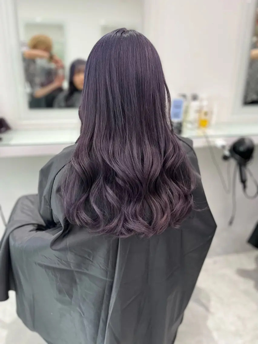 ロング カラー ラベンダーカラー ヘアカラー 💖トレンド春夏 カラー💖FUTAのヘアスタイル