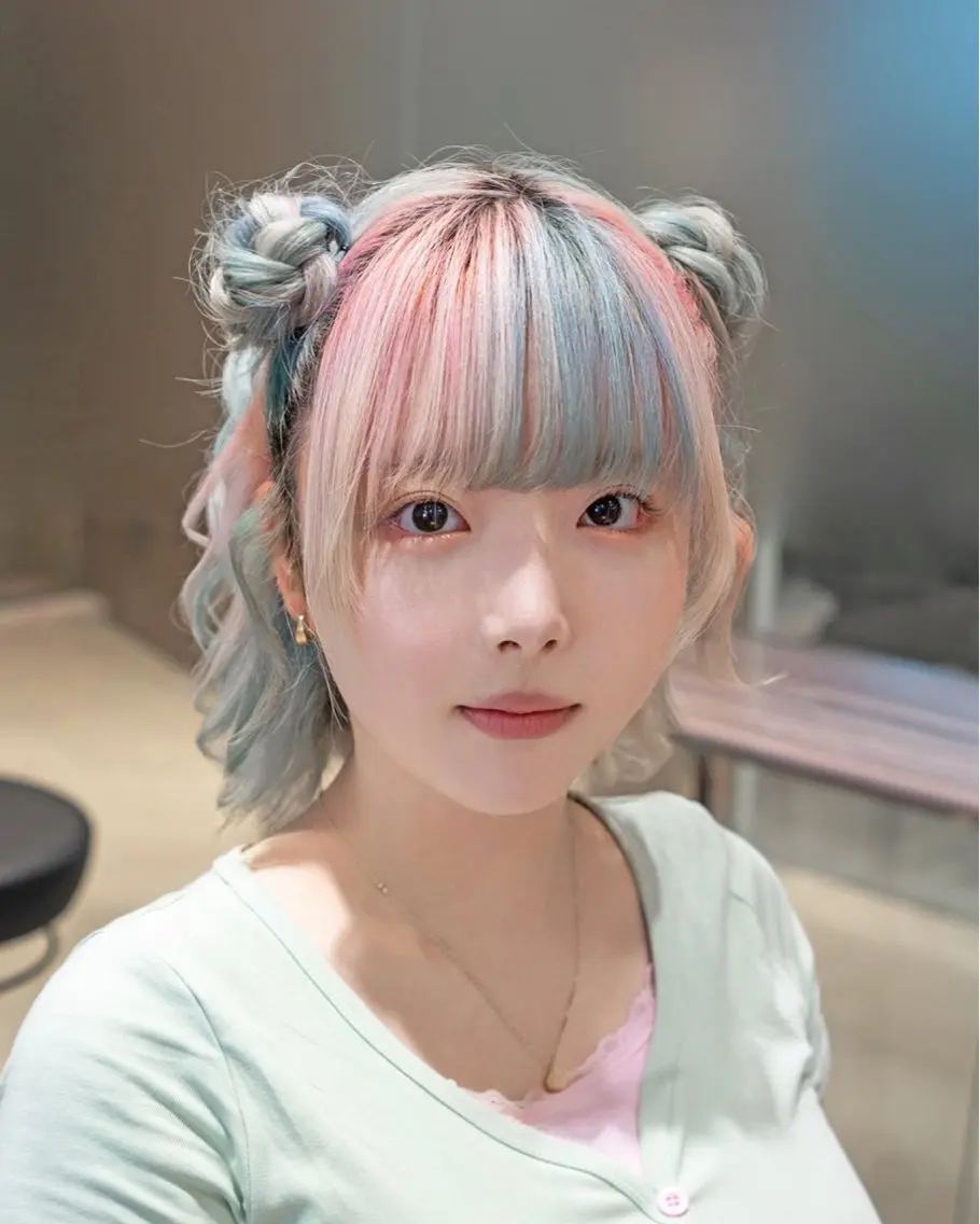 ミディアム ヘアアレンジ ヘアセット LOVED（ラブド） シールエクステ池袋店のヘアスタイル