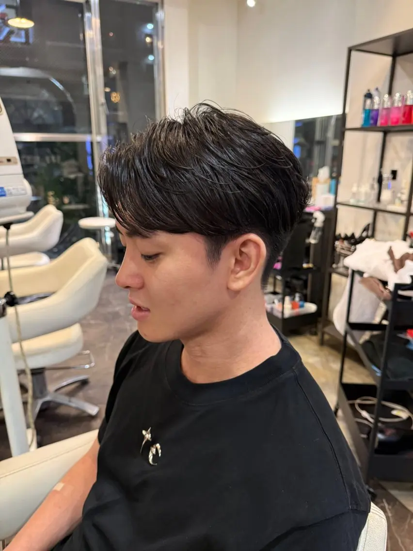 パーマ パーマ 浜田 美来のヘアスタイル