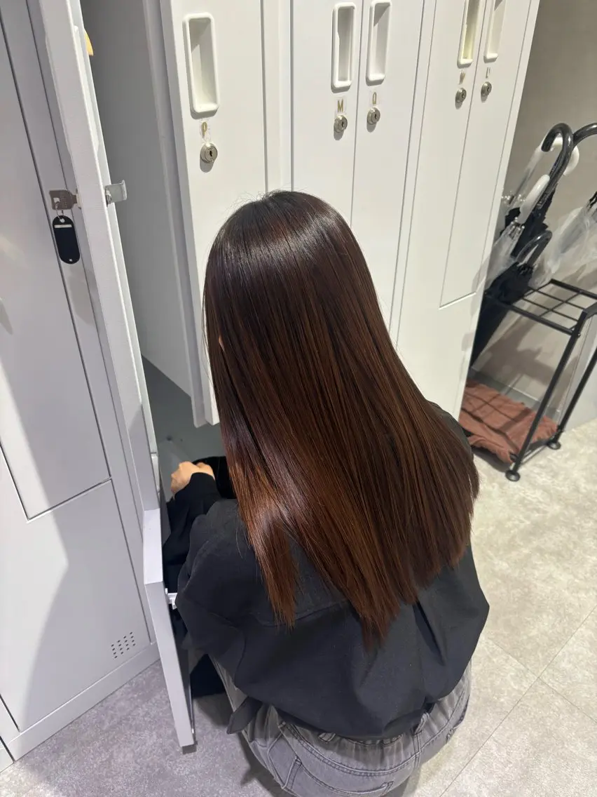 ロング 縮毛矯正 あい/枠数限定⟡.· カットモデル募集中のヘアスタイル