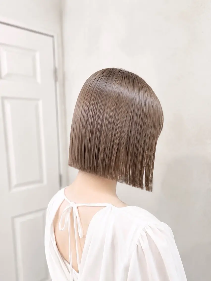 ミディアム カラー ヘアカラー 藤田 茉優のヘアスタイル