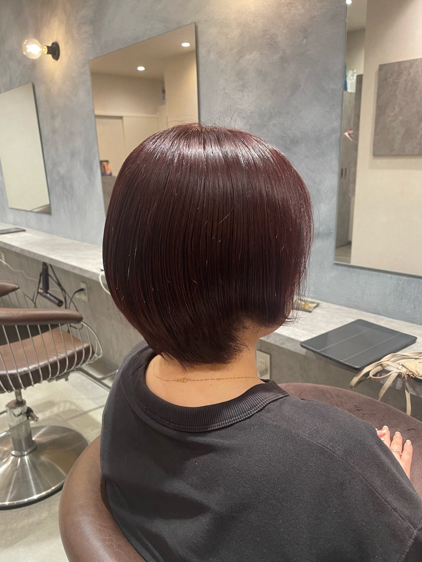 カラー ヘアカラー 田中 里桜奈のヘアスタイル