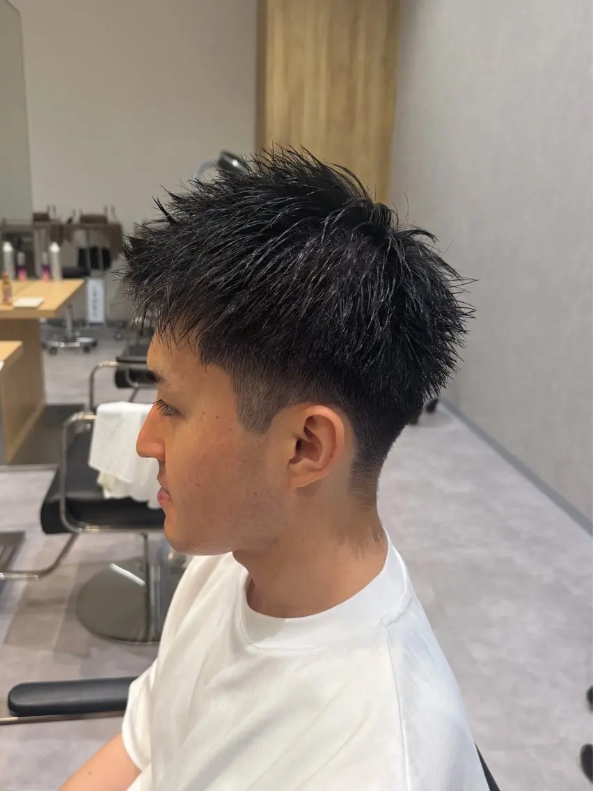 ショート メンズ 刈り上げ ショートヘア カット 縮毛矯正/メンズ カット栄 伊藤 翔哉のヘアスタイル