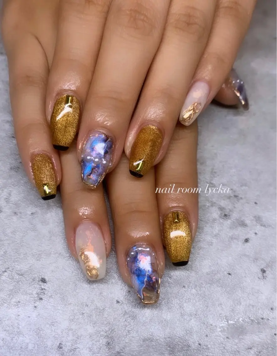 ネイル ネイルルームリッカ 𝐦𝐚𝐲𝐮のネイルデザイン