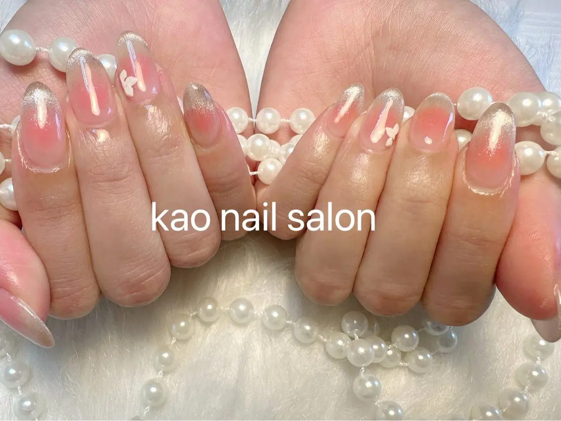 ネイル ハンドネイル kao nail マグネット/長さだしのネイルデザイン