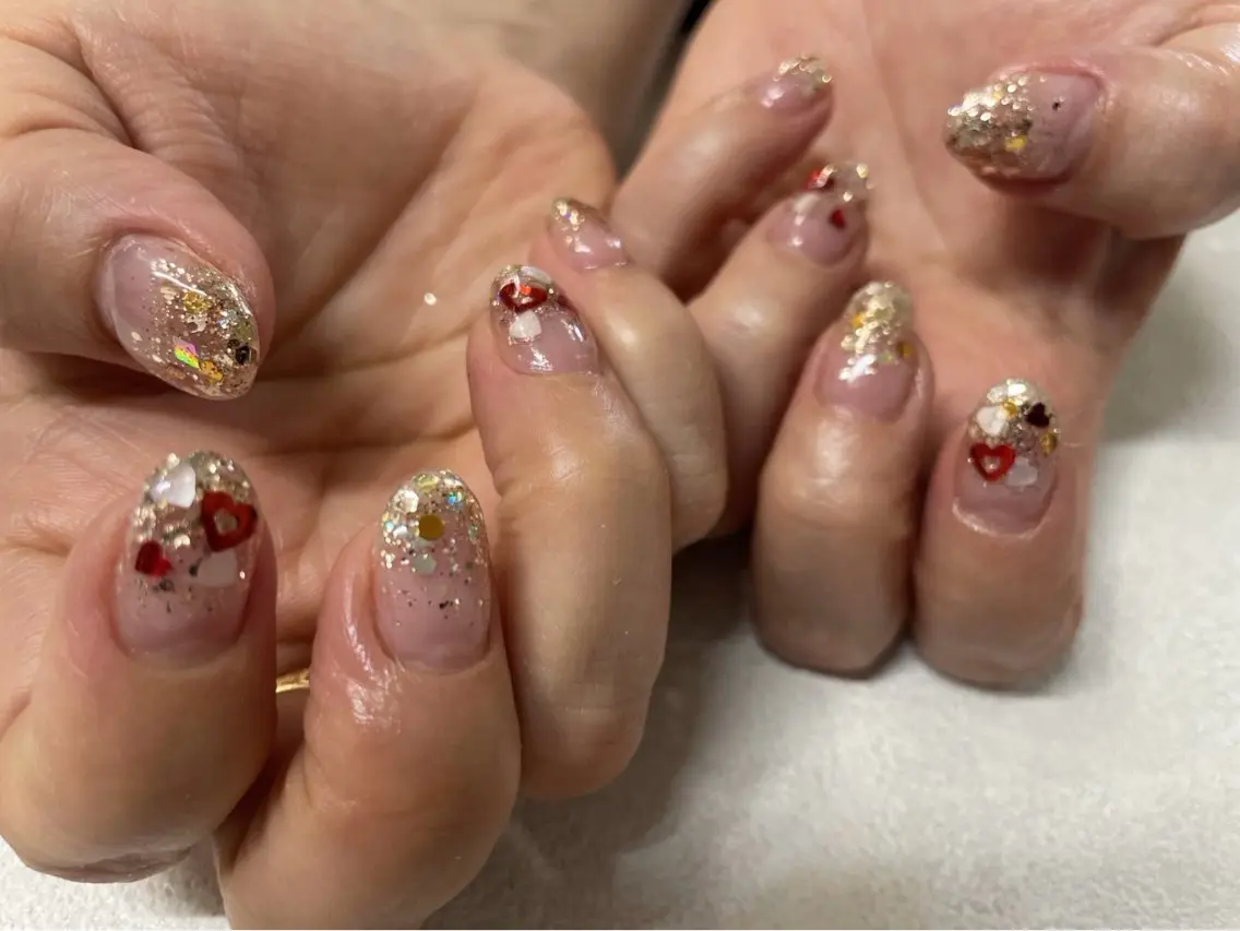 ネイル アートネイル グラデーション ホログラムネイル ハンドネイル Nail Salon MUSE    Aiのネイルデザイン