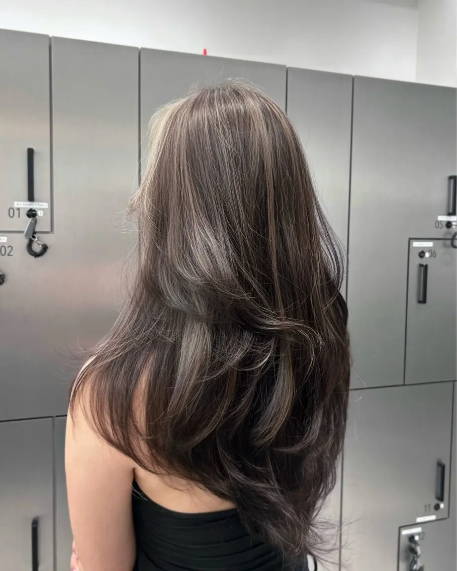 ロング ハイライト レイヤーカット カット ヘアカラー 大人レイヤー/艶美髪 🇺🇸TOMONAのヘアスタイル