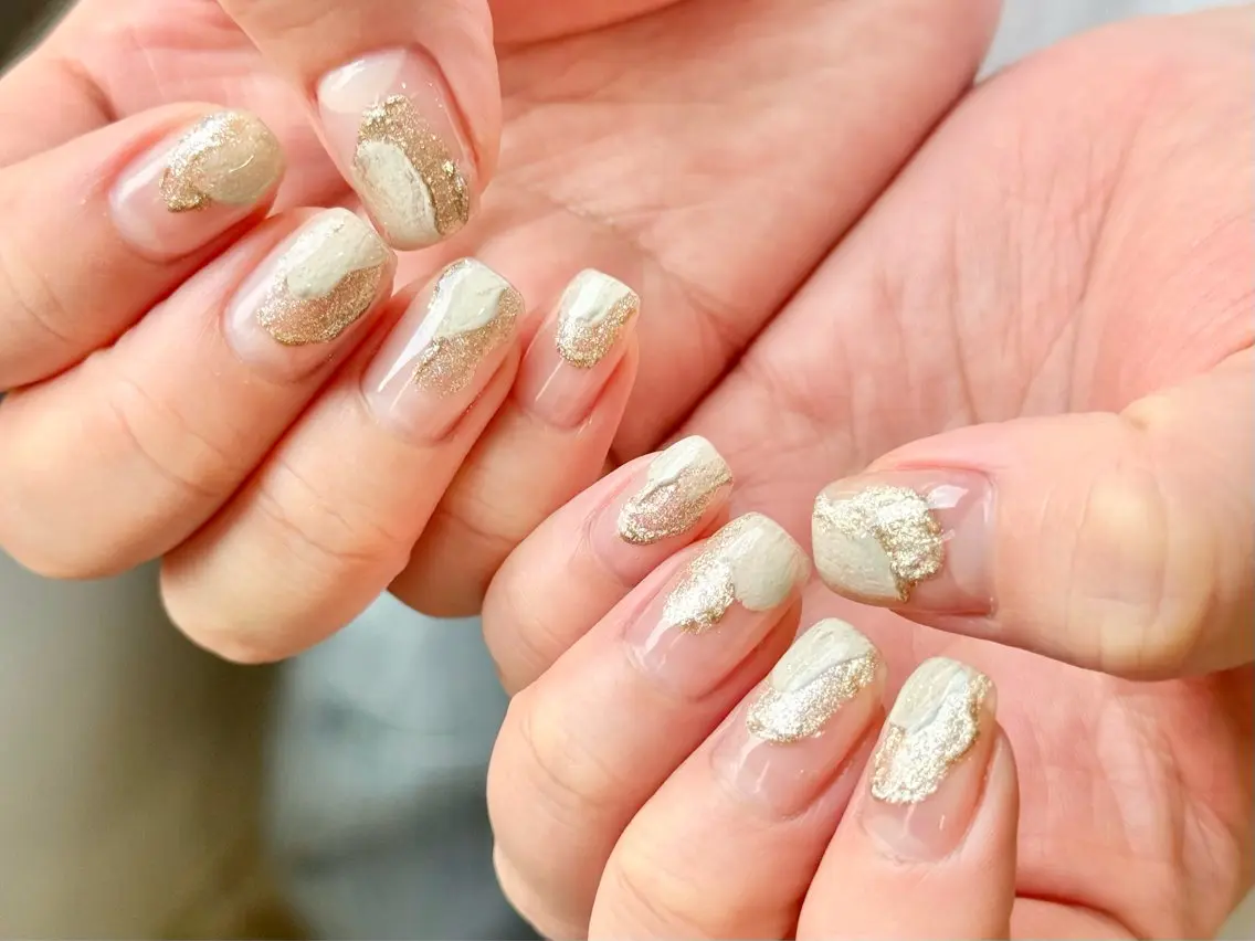 ネイル シンプルネイル ハンドネイル Lia nail大宮 勝俣のネイルデザイン