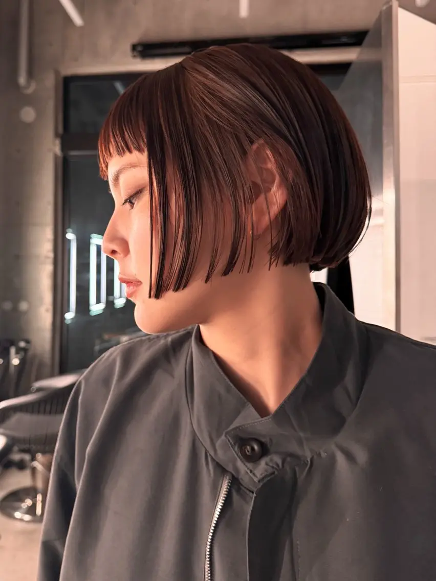 ショート カラー saki|大名 パーマ|ハイトーンのヘアスタイル