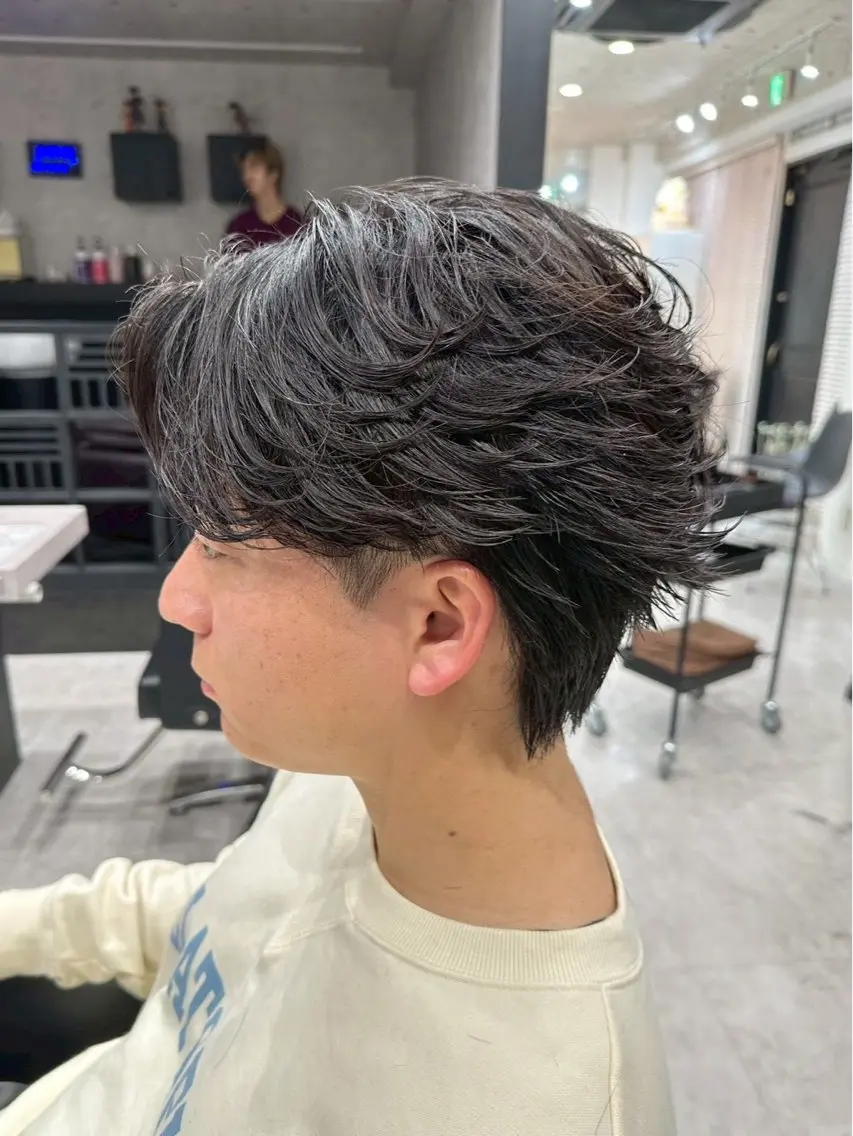 パーマ メンズ メンズパーマ ニュアンスパーマ カット パーマ ツイスパ／フェザー パーマ特化🔥真裟斗のヘアスタイル