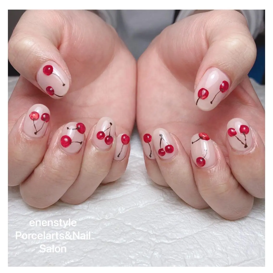 ミディアム ネイル 🐾enen style 🐾のネイルデザイン