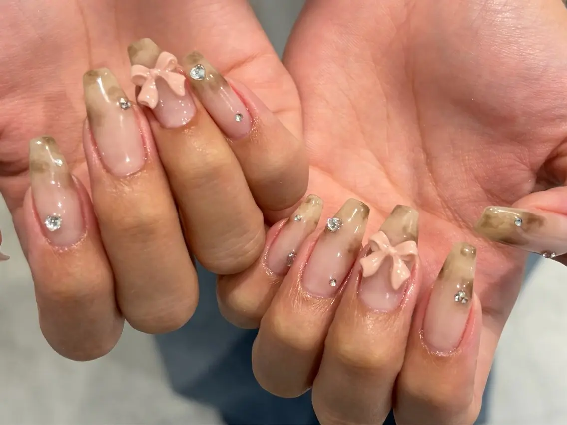 ネイル ハンドネイル 【うるちゅるnail 】🩰maiのネイルデザイン