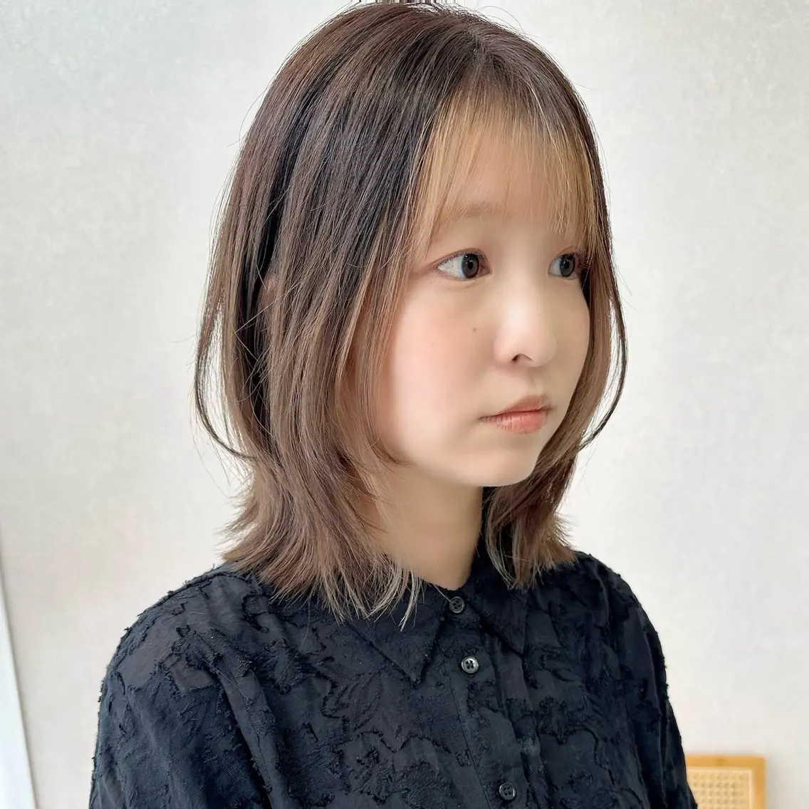 ショート カラー インナーカラー くびれヘア ウルフカット カット ヘアカラー トリートメント 京都大人女性ショート 徒歩1分/秋山のヘアスタイル