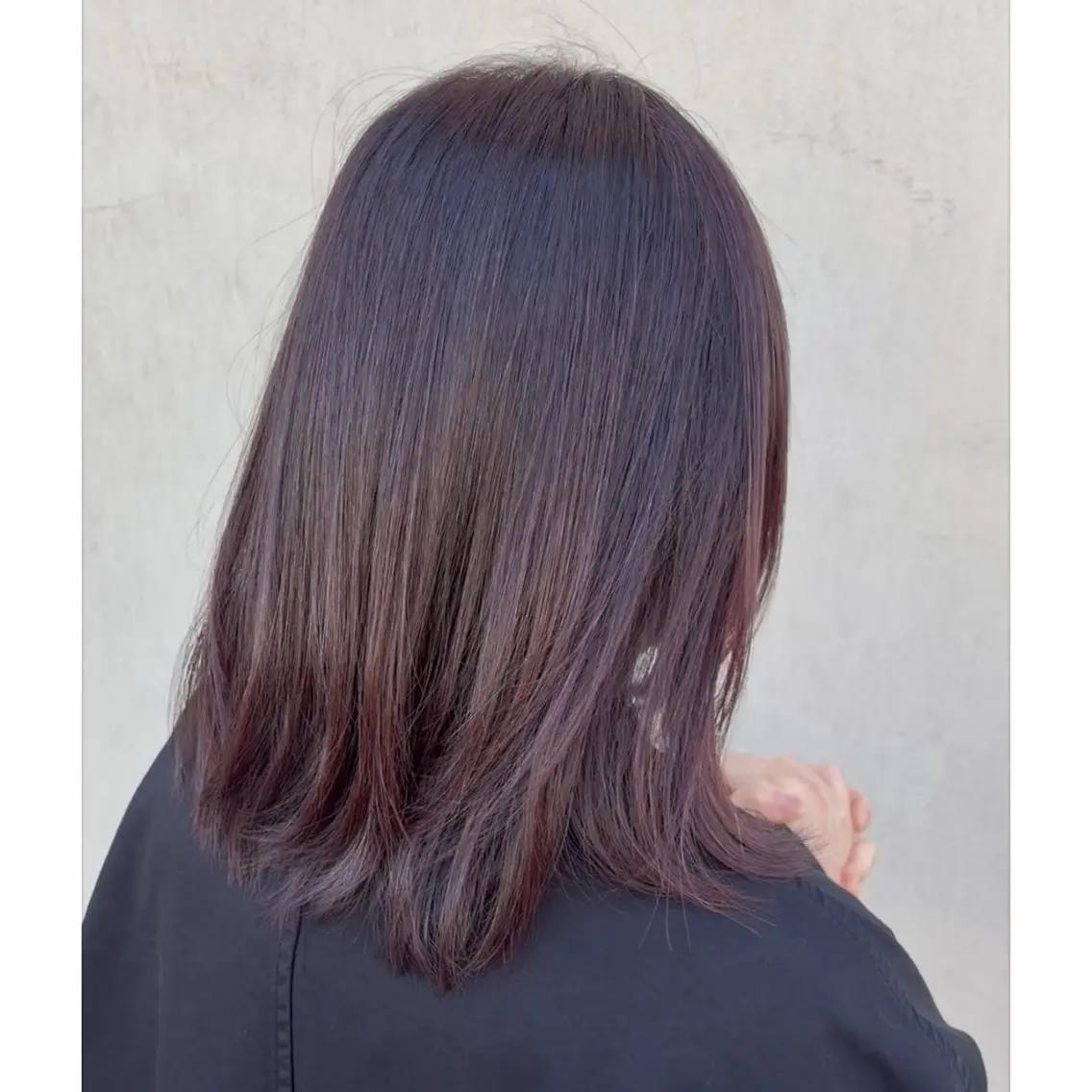 セミロング カラー ブラウンカラー ピンクカラー ピンクブラウン レイヤーカット カット ヘアカラー Re:nk kotoneのヘアスタイル