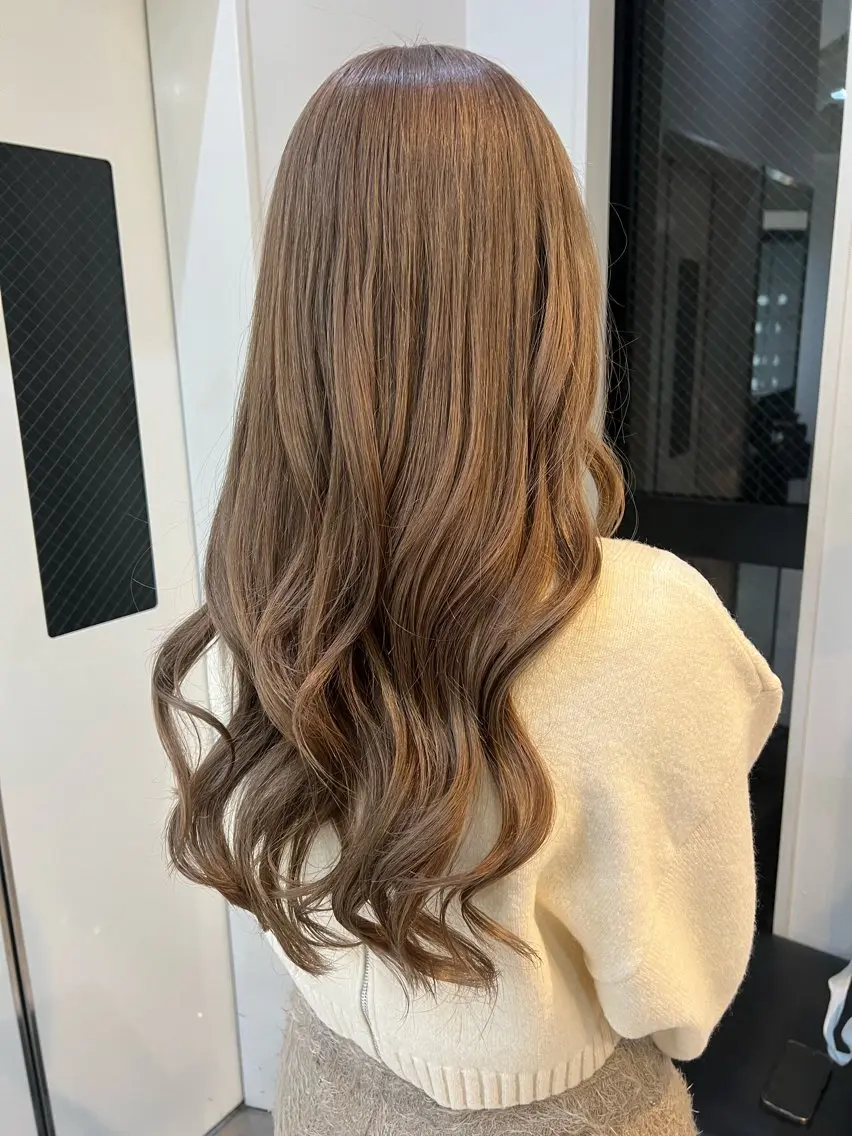 ロング カラー ヘアカラー トリートメント 🎀ハイトーン カラー/宮澤　希🎀のヘアスタイル
