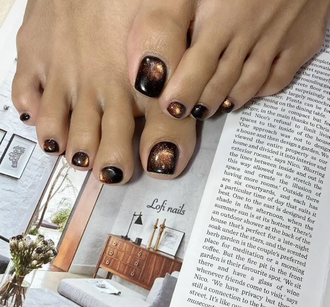【foot nail👣】【マグネット🧲 or フラッシュ📷✨】お色みは1色お選び頂きます♡【ジェルオフ込み】の写真