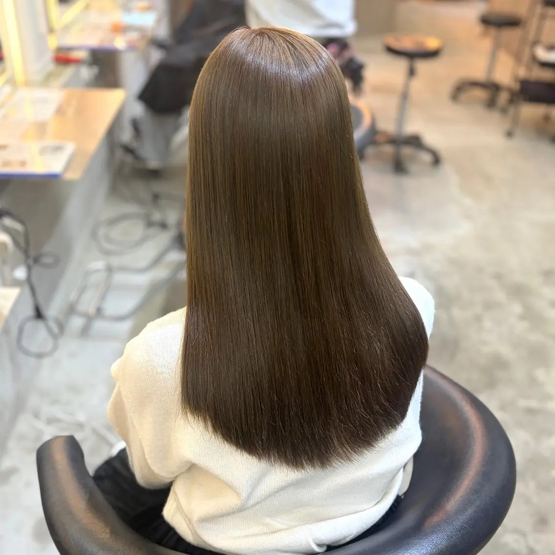 ロング カット ヘアカラー トリートメント ボブ/くびれボブ/ 髪質改善/Ru-kaのヘアスタイル