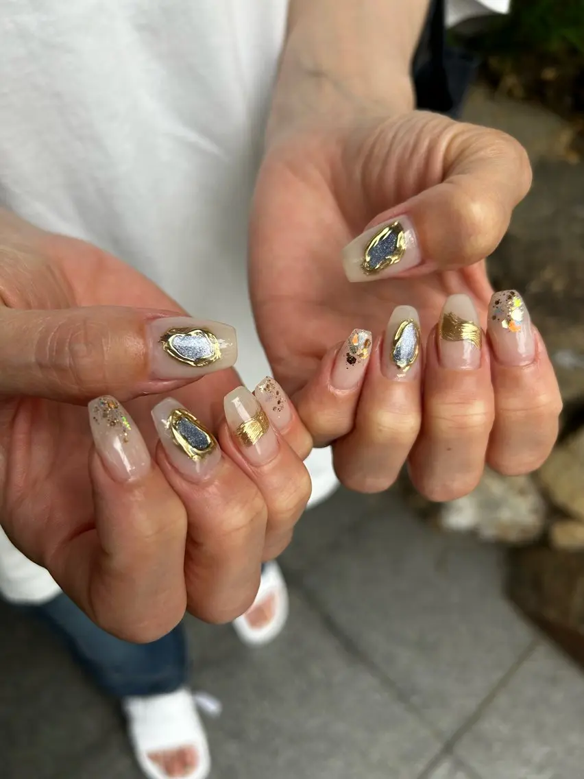 ネイル アートネイル ニュアンスネイル ハンドネイル N. bebeのネイルデザイン