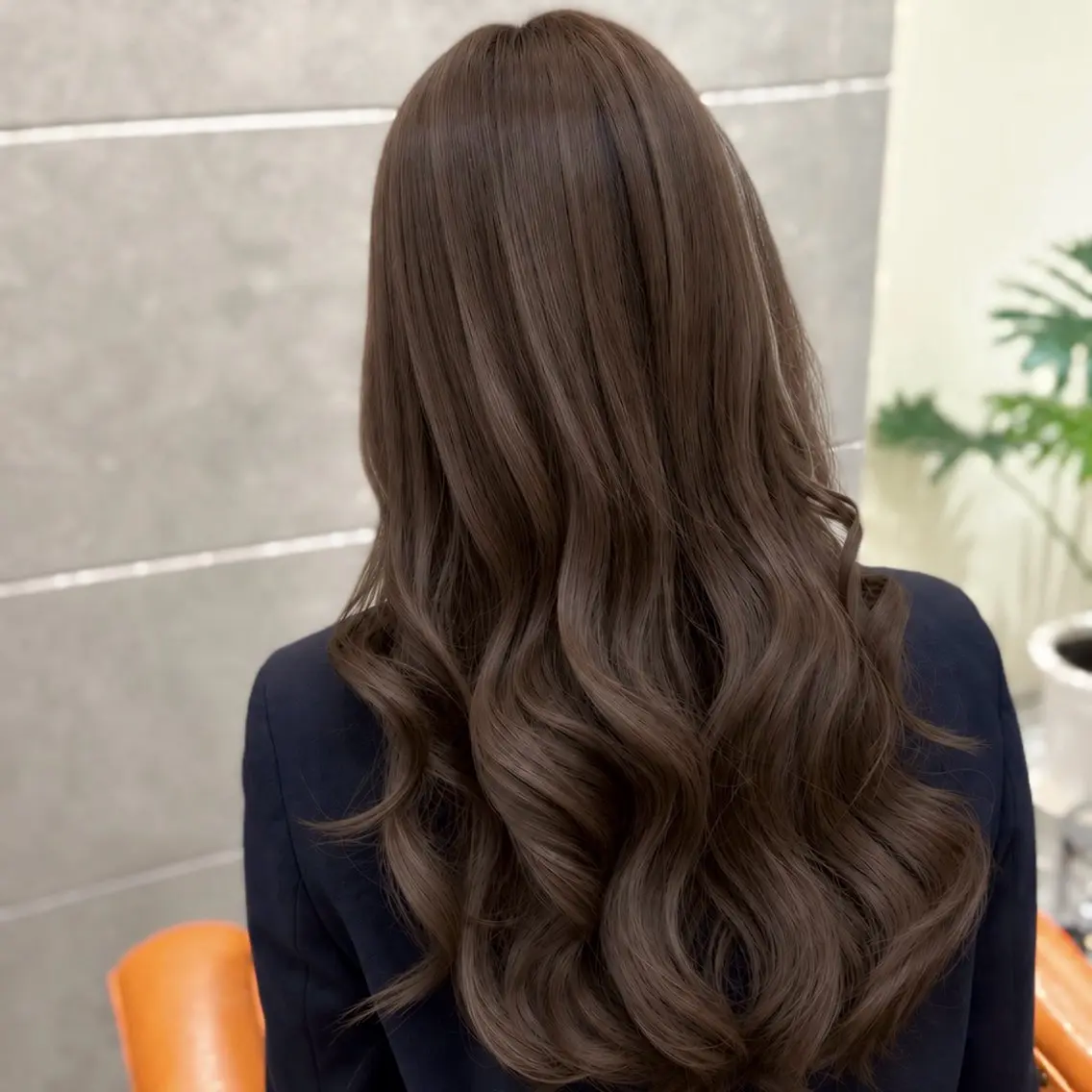 セミロング パーマ カット パーマ 艶髪/韓国風パーマ 矢澤涼夏のヘアスタイル