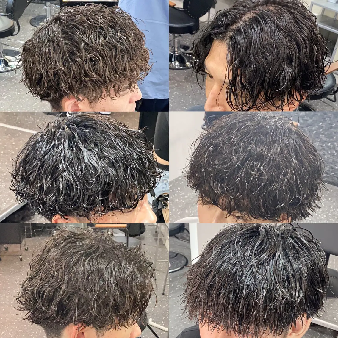 ショート パーマ メンズ パーマ/ダブルカラー ブリーチ⭐️海斗のヘアスタイル