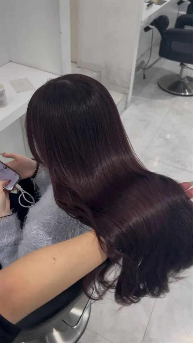 ロング カラー ヘアアレンジ 💓色落ちまで綺麗な 垢抜けカラー💓のヘアスタイル