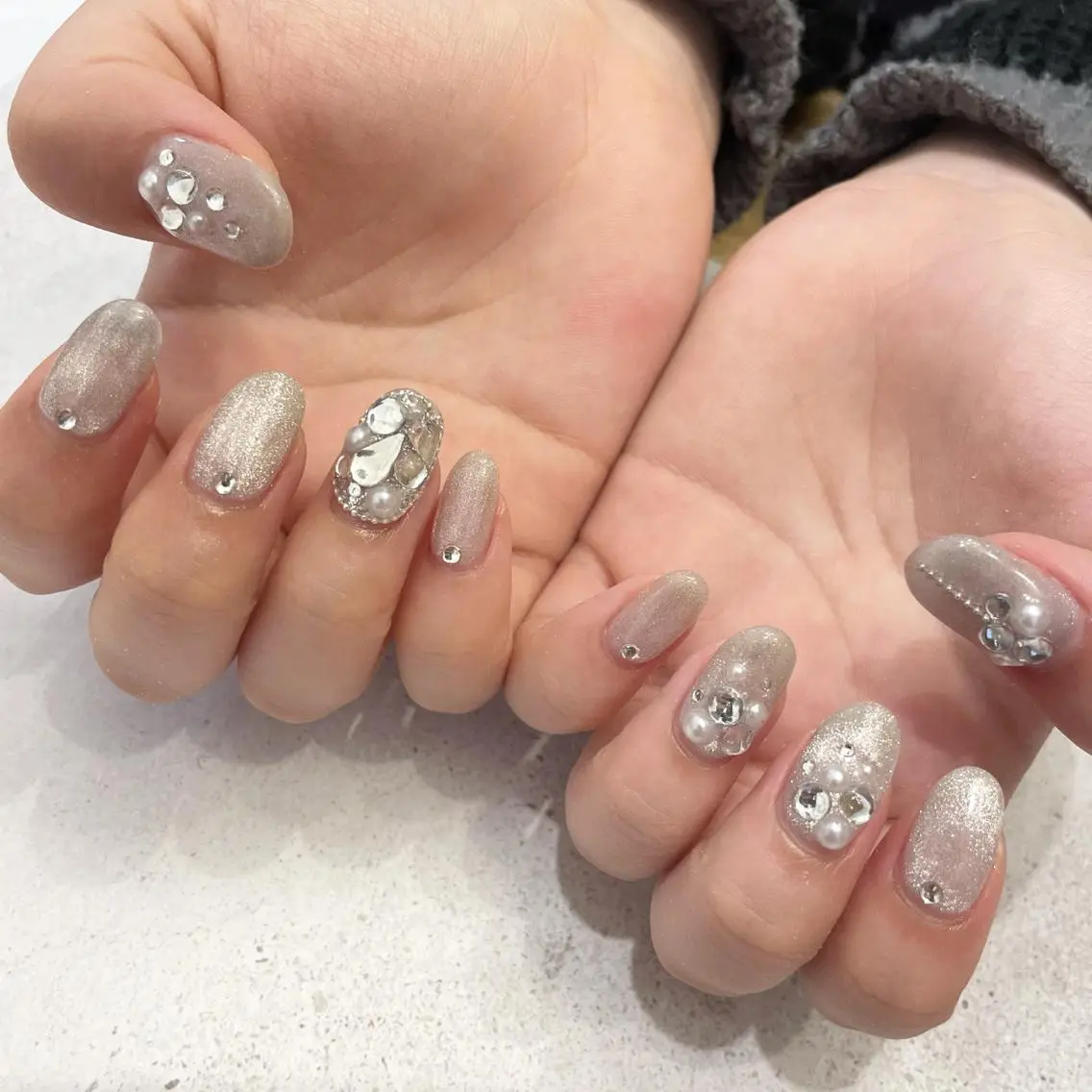 ネイル ハンドネイル Sea  nail by emaのネイルデザイン