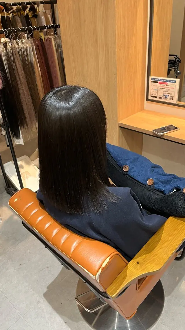 【サラサラ艶髪✨️】カット＋縮毛矯正の写真