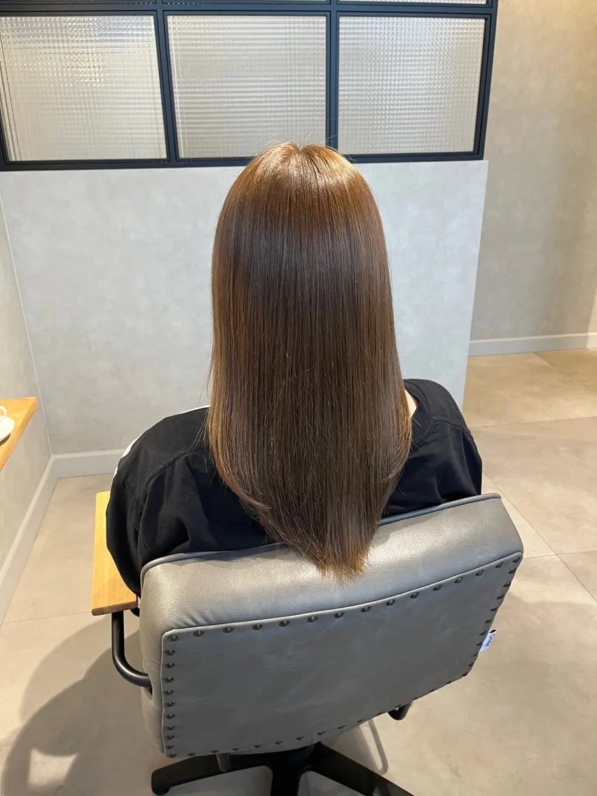 カラー グレージュ ヘアカラー トリートメント 透明感カラー🪽/ 個室スパ🫧/はるかのヘアスタイル