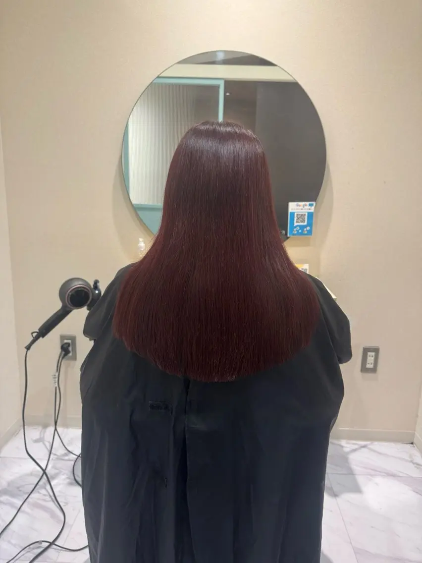 ロング カット 縮毛矯正 トリートメント 丹野 圭太のヘアスタイル