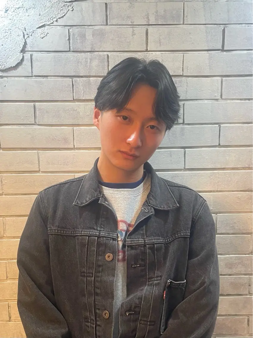 メンズ センターパート ✂︎メンズ特化船橋 パーマ優希のヘアスタイル